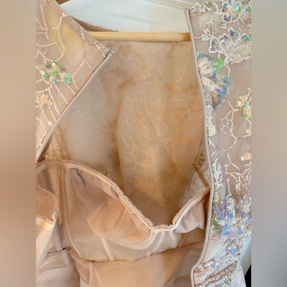 NWOT BRONX AND BANCO Violet Mini Dress in Gold Sequin, size XS - Picture 13 of 15